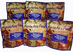 AlpineAire Foods Freeze-Dried Santa Fe Black Beans and Rice 6-pack