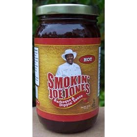HOT BBQ Sauce by Smokin' Joe Jones Hot Flavor 18-oz. net wt. glass jar. Cayenne and black pepper add some real zip to this gourmet barbecue sauce. This is the hot wing special! No Habanero or Jalapeno peppers are used. No cholesterol or preservatives, and kosher