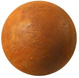 6 Natural Rusted Steel Garden Globe
