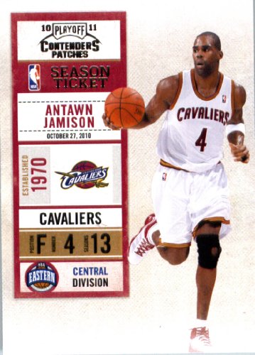 2010 11 Playoff Contenders Plates & Patches Basketball Card # 76 Antawn Jamison Cleveland Cavaliers In a Protective Screwdown Display Case!
