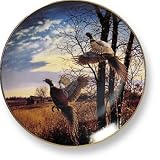 Wild Wings Gamebirds & Waterfowl Plates - Evening Flight - Pheasant - B0006U38I0
