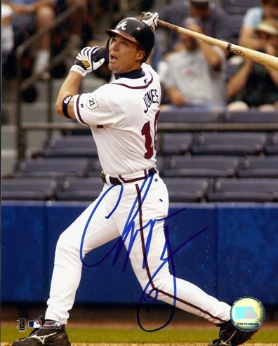 Chipper Jones Autographed Atlanta Braves 8x10 Photo