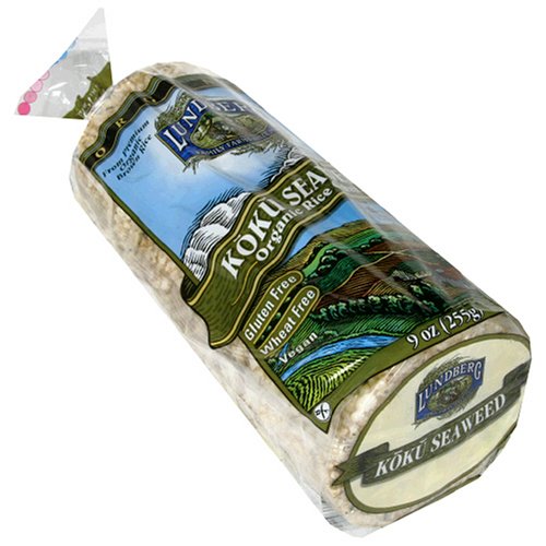 Lundberg Organic Koku Seaweed Rice Cake, 9-Ounce Bags (Pack of 12)