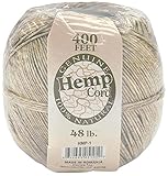 Darice 400-Feet Hemp Cord, 48-Pound, Natural