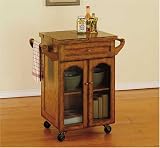 Noble Oak Kitchen Cart By Powell Furniture