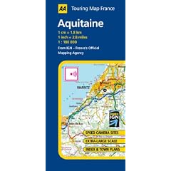 Aquitaine (AA Road Map France Series)