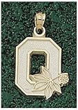 LogoArt Ohio State Buckeyes 10K Gold Team Font 5/8 Pendant