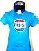 Pepsi 1980s Logo Women's Blue Vintage T-shirt & Black Baseball Hat Combination Pack