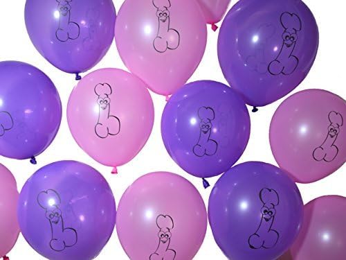 Peckerations Awesome Airheads Pink and Purple Party Balloons 20 Pack by Peckerations