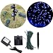 55ft 100 LED Connectable Solar String Fairy Lights Blue w/ AC/DC Adaptor