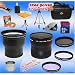 Professional Tokina 3x Telephoto & 0.22X Ultra Fisheye Wide Angle Lens + 2GB SD Memory Card MEGA Kit for Canon A570 A590