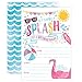 Girl Pool Party Birthday Invitations, Summer Pool Party Bash, Splash Pad, Water Park Invites, 20 Fill In Pool Party Invitations With Envelopes