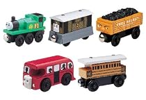 ラーニングカーブ きかんしゃトーマス 木製レールシリーズ ソドー島のりものセット FC-78443