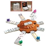 Cardinal Industries Mexican Train Domino Game in an Aluminum Case