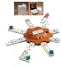 Cardinal Industries Mexican Train Domino Game in an Aluminum Case