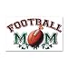 38.5 x24.5 Wall Vinyl Sticker Football Mom with Ivy