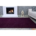 BilligerLuxus Hochflor SHAGGY TEPPICH Fancy Shaggy lila NEU&OVP, Gr��e:80 x 150 cm
