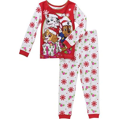 Paw Patrol Little Girls Toddler Christmas Cotton Pajama Set