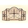57.5" Wide Extraordinary Stylish METAL FIREPLACE FIRE SCREEN on Mesh Screen