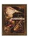 Hand Painted Oil Painting on Canvas in Saxophone Fantasy Theme by Coaster Furniture