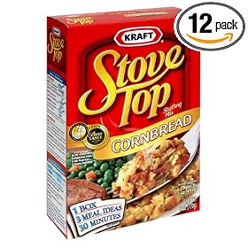 Stove Top Stuffing Mix, Cornbread, 6-Ounce Boxes (Pack of 12)