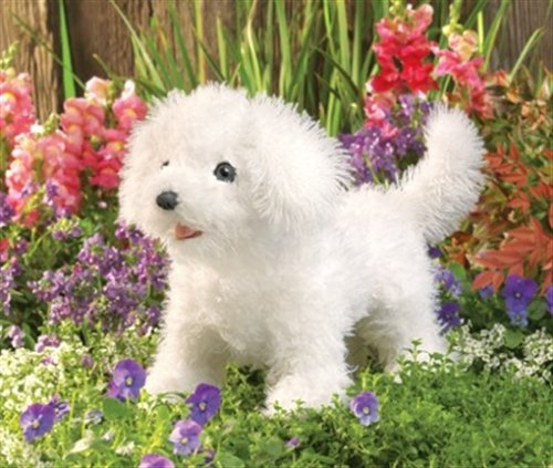 Plush Bichon Frise Puppet 10