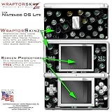 Nintendo DS Lite Punched Holes in Black WraptorSkinz TM Skin Kit by TuneTattooz TM