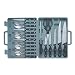 19-pc. Camping Cutlery Set Plus Case- Gray