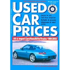 Vmr Standard Used Car Prices: Fall 2003
