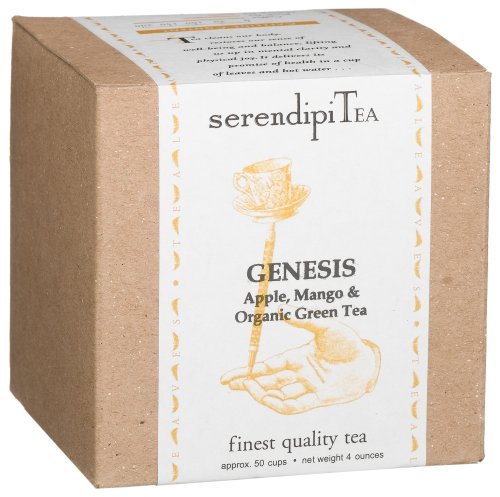 SerendipiTea Genesis, Apple, Mango & Organic Green Tea, 4-Ounce Boxes (Pack of 2) by SerendipiTea
