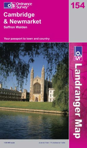 Cambridge and Newmarket, Saffron Walden (Landranger Maps)
