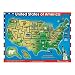 Melissa & Doug Deluxe Wooden USA Map Sound Puzzle