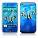 Blue Enchanted Ocean Angel Fish Reef Design Skin Decal Sticker for the iPhone 3G