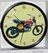 Vintage Classic Bultaco 1977 370 Pursang Moto X, Custom Motorcycle Wall Clock