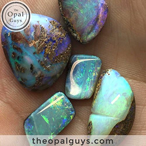 26.7CT Glowing Aqua-Marine Opals, Matching Australian Boulder Opals, Unset Natural Jewelry