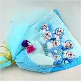 Forever Love Flower Bouquet of Dolls, 7 Doraemons