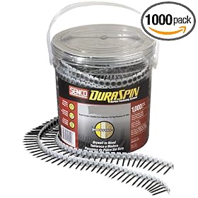 Senco 06A162P DuraSpin Number 6 by 1-5 8-Inch Drywall to Wood Collated Screw (1,000 per... by Senco