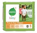 Seventh Generation Free and Clear Baby Diapers, Stage 4, 30 Count (Pack of 4)
