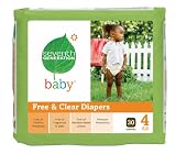 Seventh Generation Free and Clear Baby Diapers, Stage 4, 30 Count (Pack of 4)