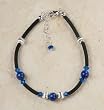 Swarovski Crystal and Lapis Bracelet