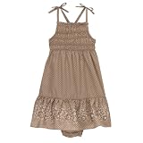 Infant Girls' Genuine Kids from OshKosh Smocked Dress - Brown with Dots