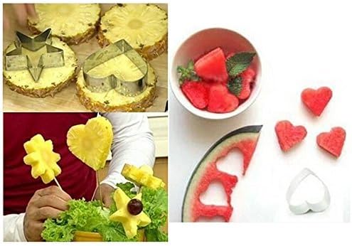Gracelife Sweet Heart Shape Stainless Steel Cookie Cutter Set of 3 - Smart Kitchen Moulds For Baking Biscuit Rice Bread Fruits Color: CookieCutter-3Pheart Model: Gracelife (Home & Kitchen)