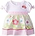 Youngland Baby Girls' Flower Applique Seersucker Dress