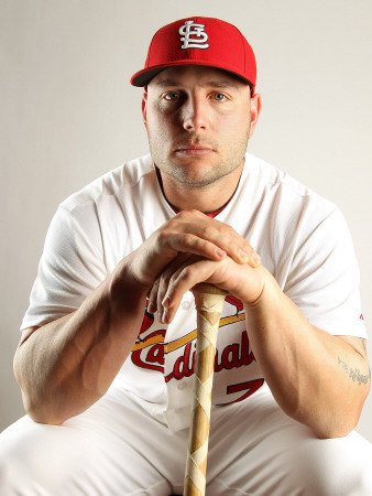 St. Louis Cardinals Photo Day, JUPITER, FL - FEBRUARY 24: Matt Holliday Photographic Poster Print by Mike Ehrmann, 18x24