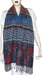 Wrap Stoles Wool Womens Outerwear India 26 x 70 inches (jstl251)