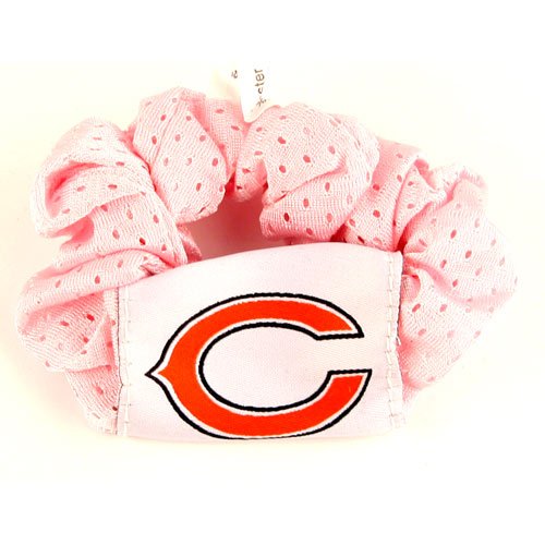 Chicago Bears Pink Hair Scrunchie - Hair Twist - Ponytail Holder
