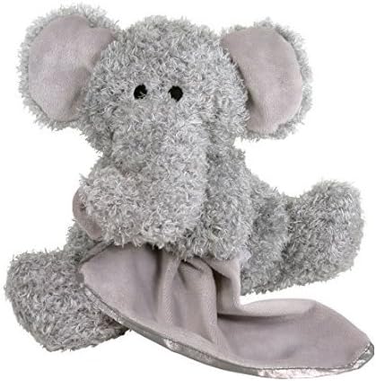 Stephan Baby Super Soft Plush Blankie Buddy Security Blanket, Grey Elephant