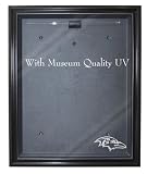 NFL Baltimore Ravens Cabinet Style Jersey Display - Black with Museum Quality UV Upgrade