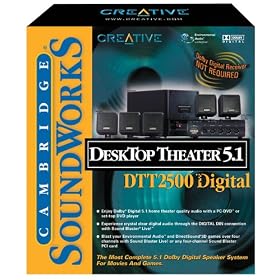 Creative Labs DeskTop Theater 5.1 DTT2500 Digital Computer Speaker System