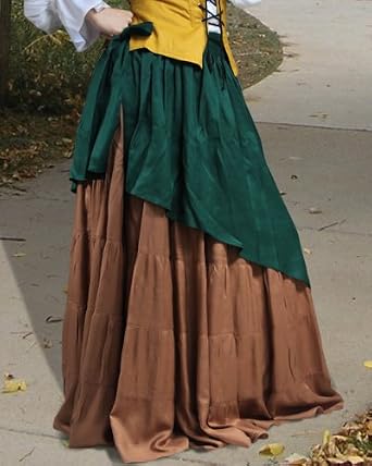 Pirate Wench Peasant Renaissance Medieval Tiered Circular Skirt